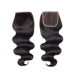 4X4 Transparent Lace Closure Body Wave Color Natural