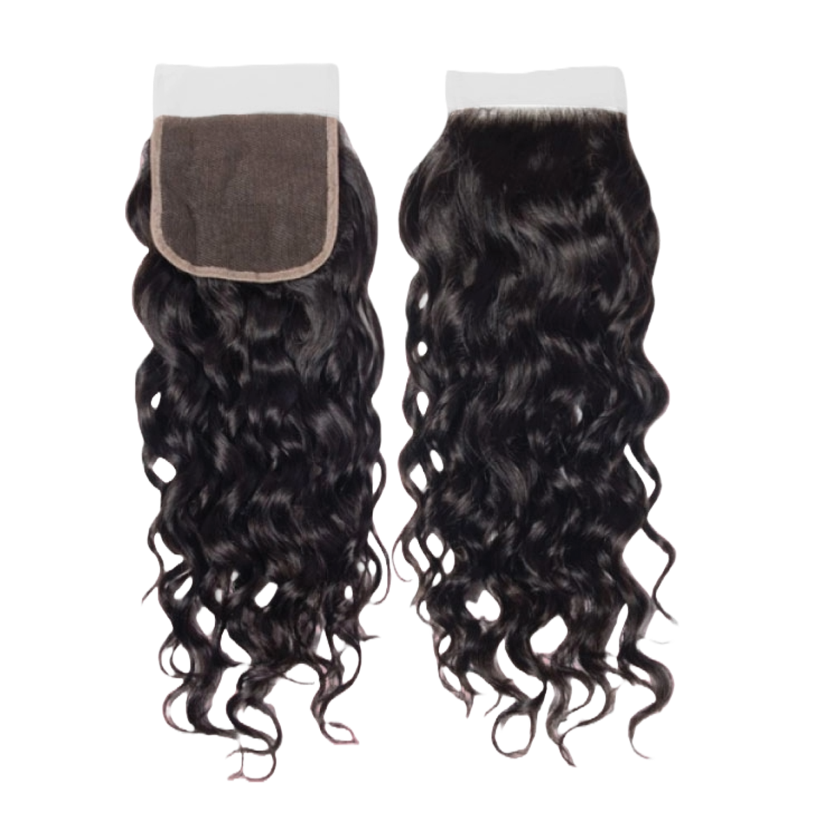 4X4 Transparent Lace Closure Curly Color Natural