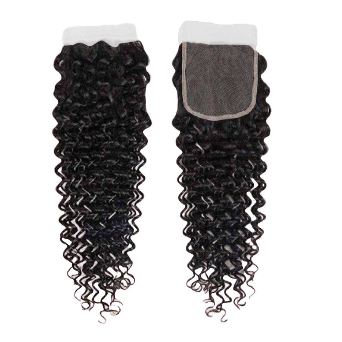 5X5 Transparent Lace Closure Curly Color Natural