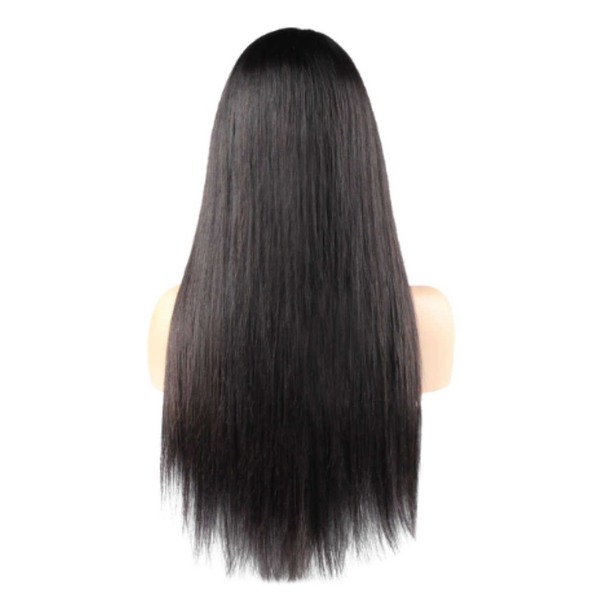 100% Virgin Human Hair Lace Frontal Straight Wig Natural Color